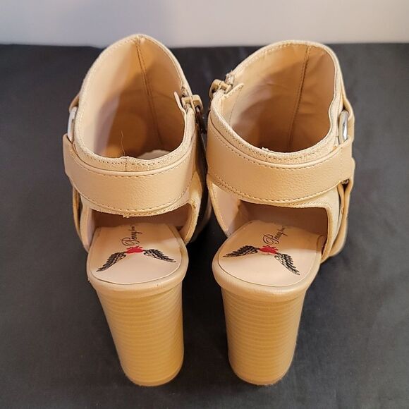 BRAND NEW PENNY LOVES KENNY WOMENS ANKLE STRAP ZIP CLOSURE OPEN TOE BOOTIE - Picture 5 of 13